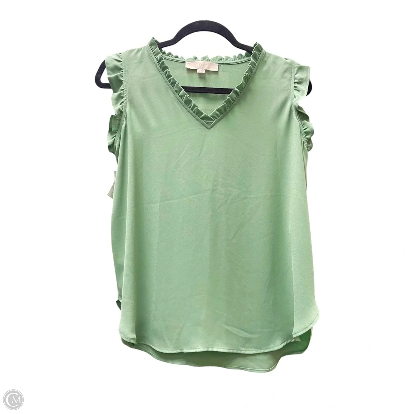 Top Short Sleeve By Loft In Green, Size: Sp