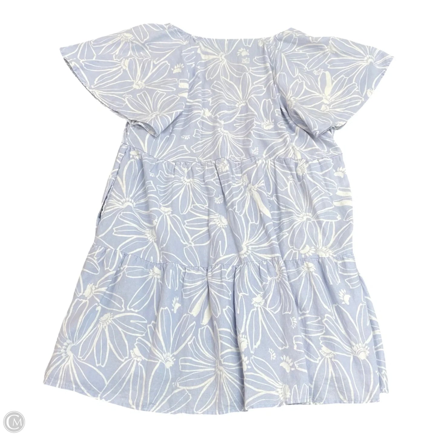 Dress Casual Short By Universal Thread In Blue & White, Size: L