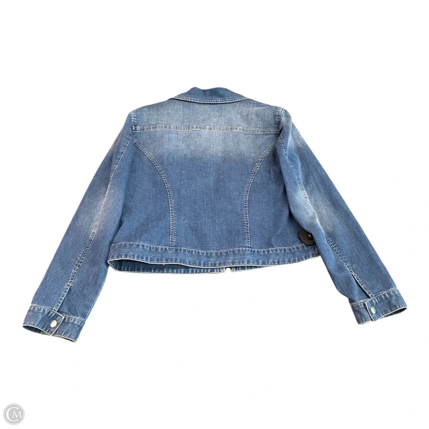 Jacket Denim By Chicos In Blue Denim, Size: M
