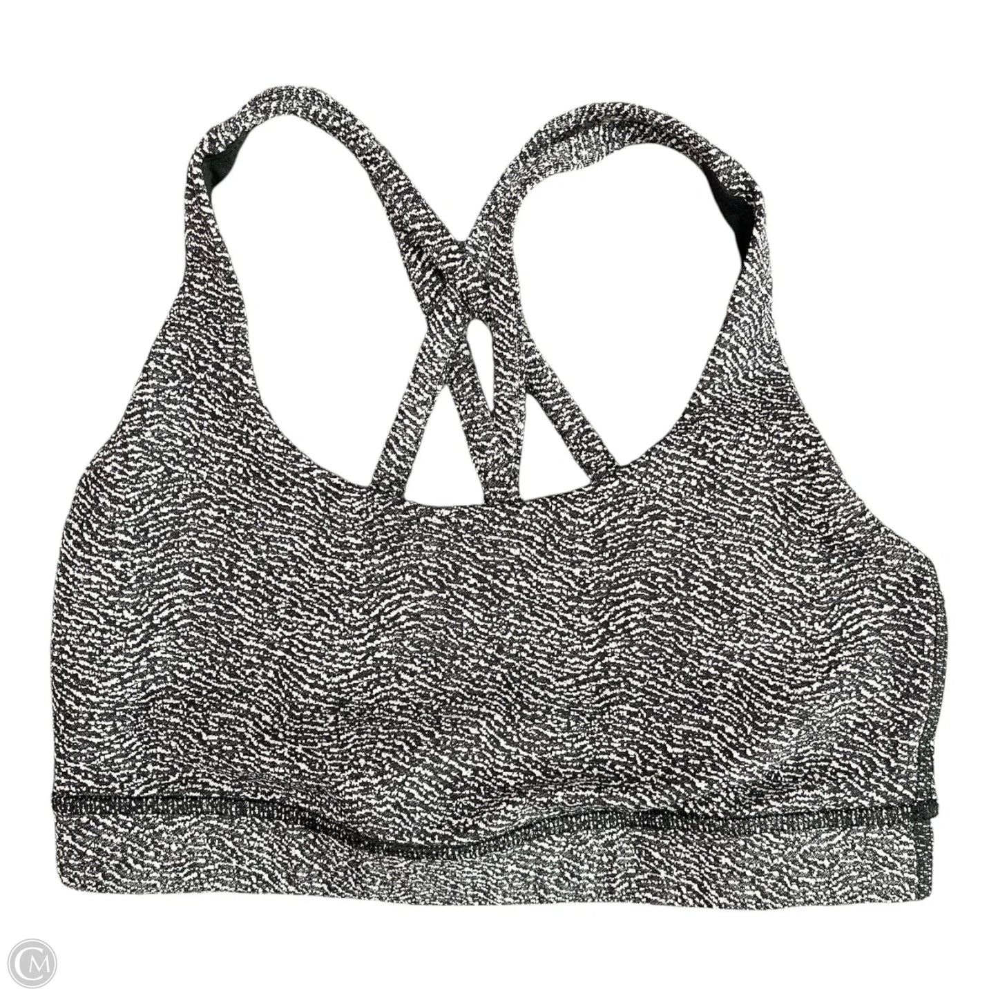Athletic Bra By Lululemon In Black & White, Size: Xs