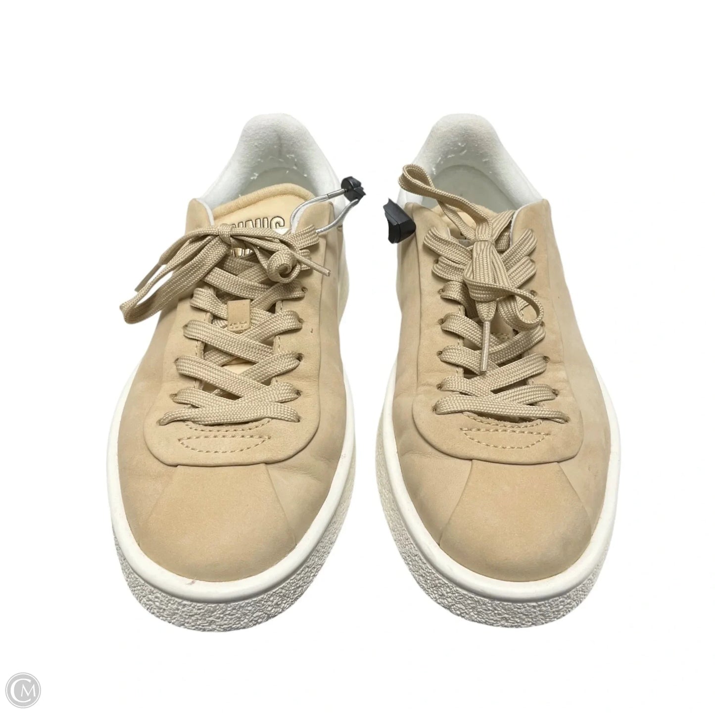 Shoes Athletic By Lacoste In Brown & White, Size: 6