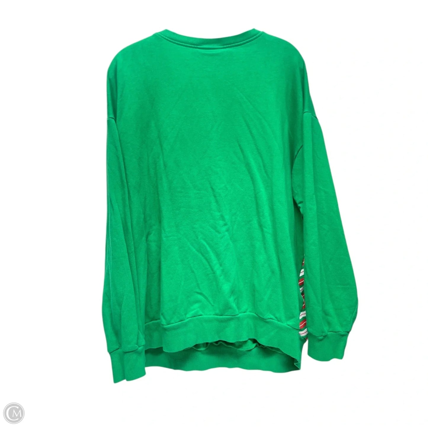 Sweatshirt Crewneck By Motherhood In Green & Red, Size: Xl