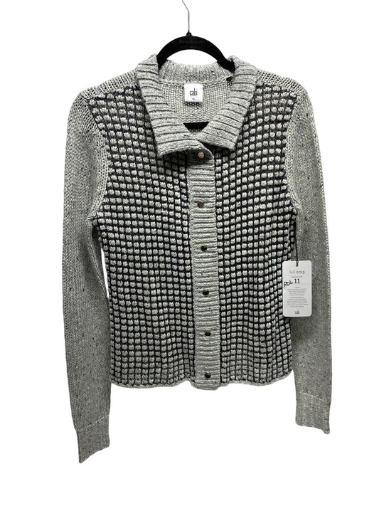 Sweater Cardigan By Cabi In Grey, Size: S