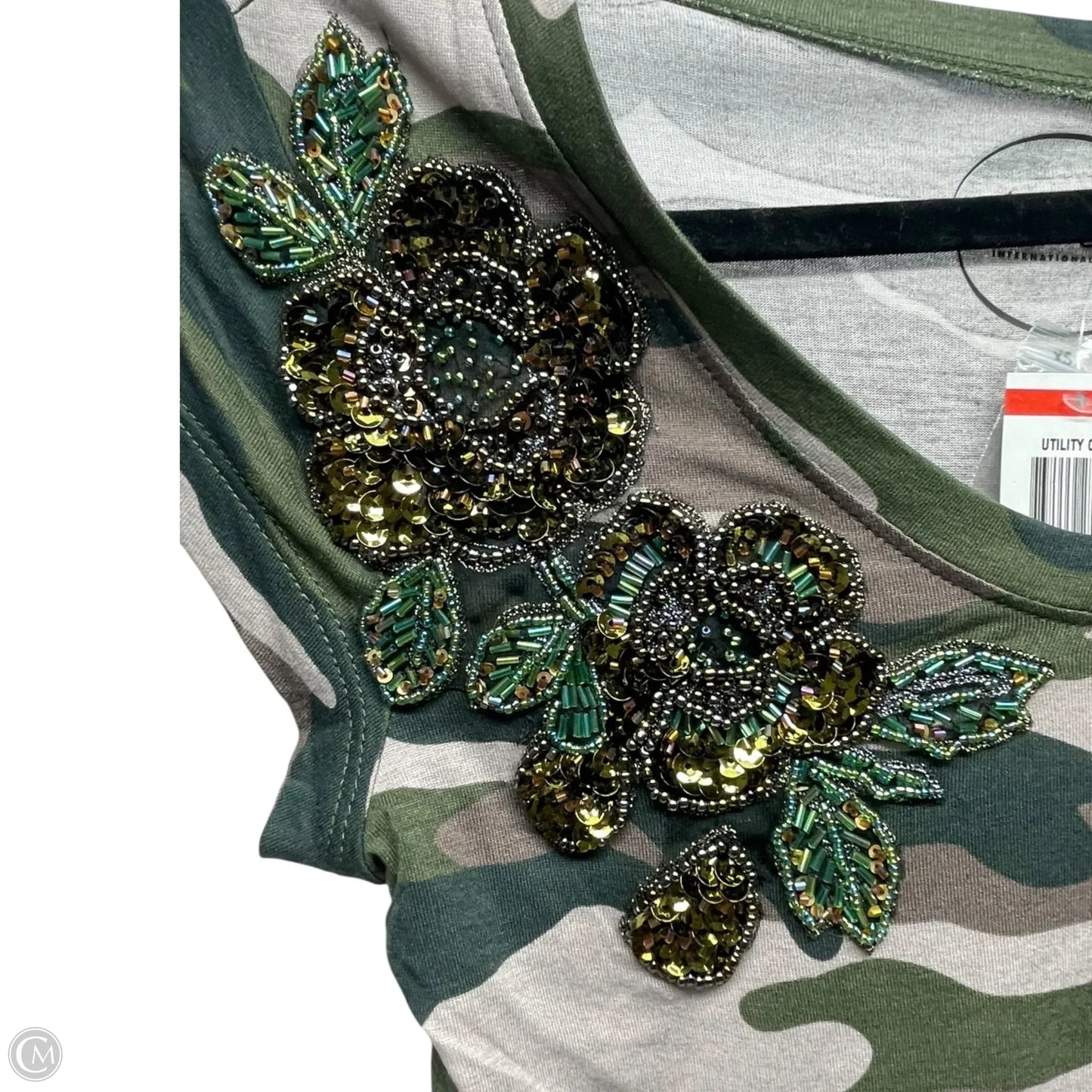 Top Short Sleeve By Inc In Camouflage Print, Size: Xs