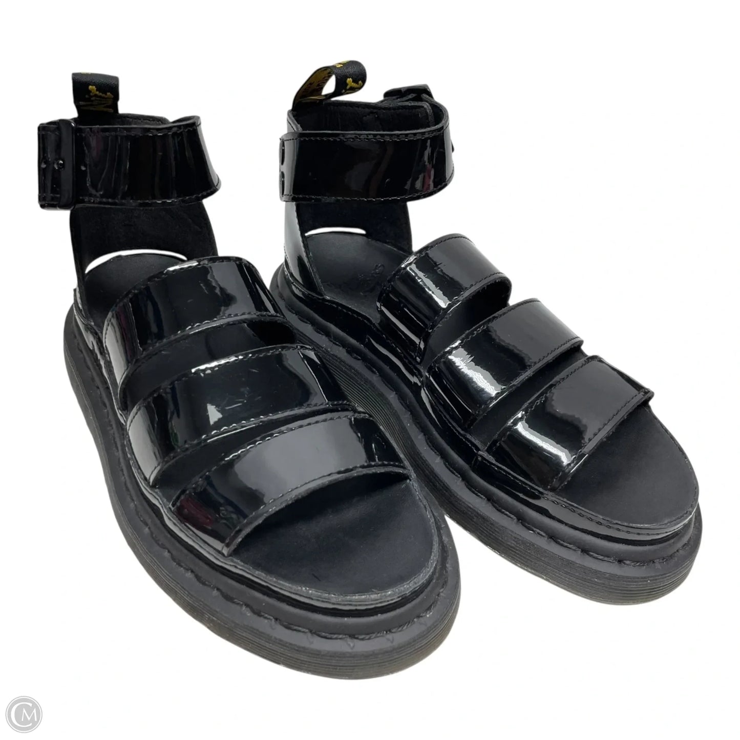 Sandals Heels Platform By Dr Martens In Black, Size: 6