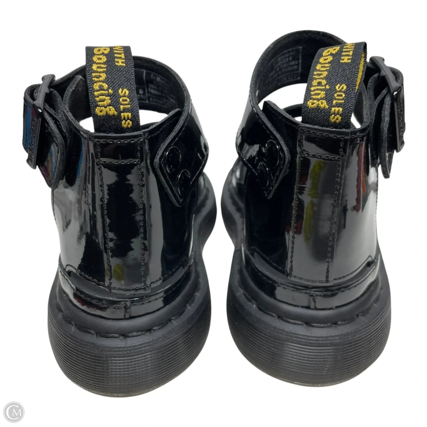 Sandals Heels Platform By Dr Martens In Black, Size: 6
