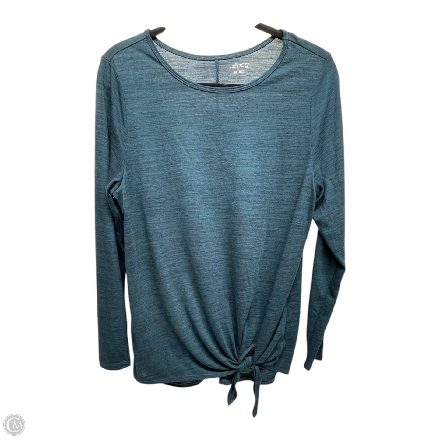 Top Long Sleeve By Bcg In Teal, Size: M