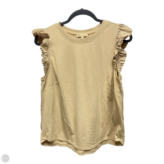 Top Sleeveless By Democracy In Tan, Size: S