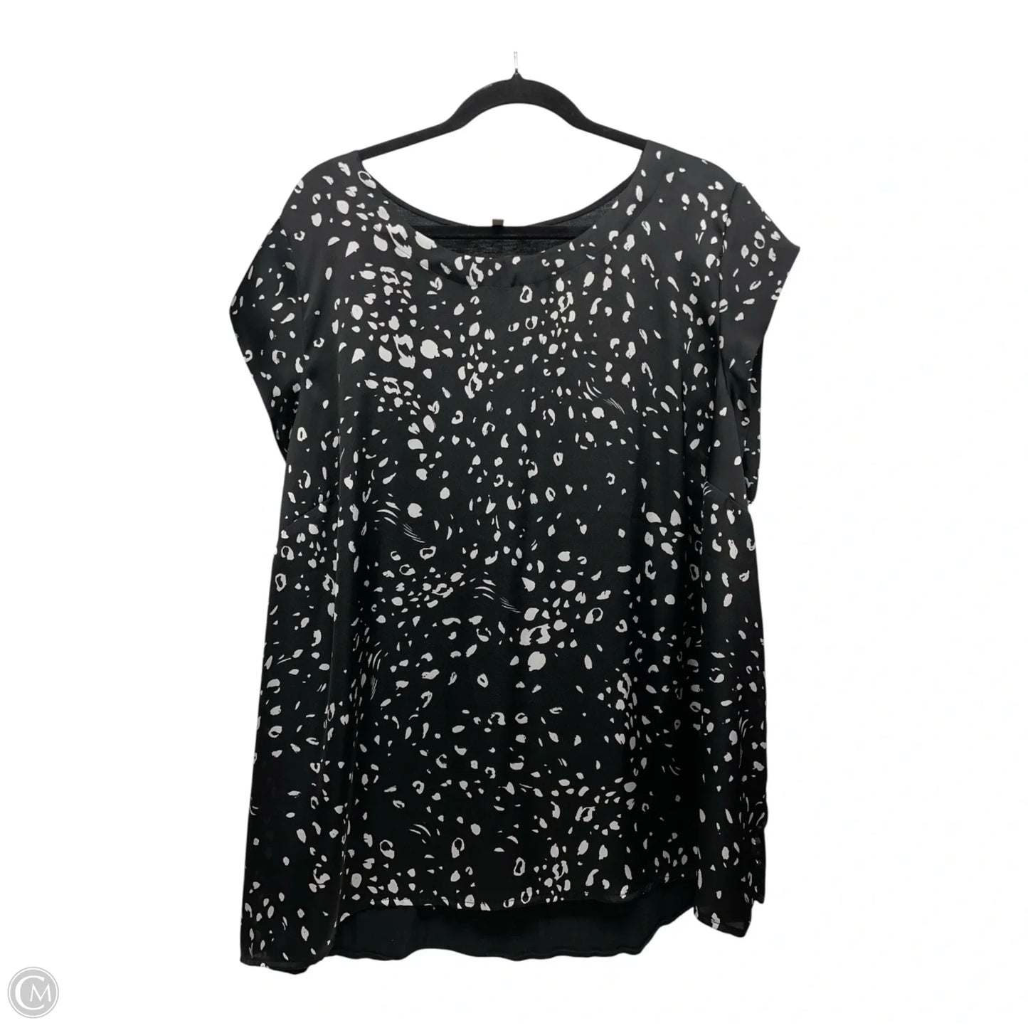 Top Short Sleeve By Clothes Mentor In Leopard Print, Size: 3x