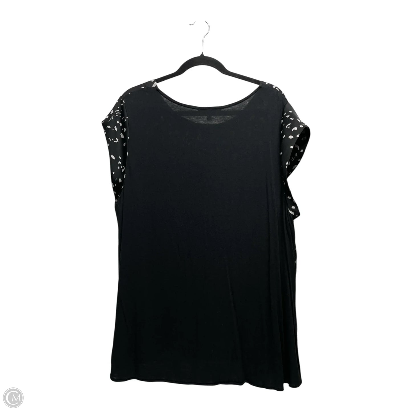 Top Short Sleeve By Clothes Mentor In Leopard Print, Size: 3x