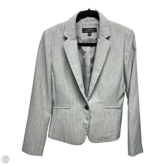 Blazer By Tahari By Arthur Levine In Grey, Size: 6