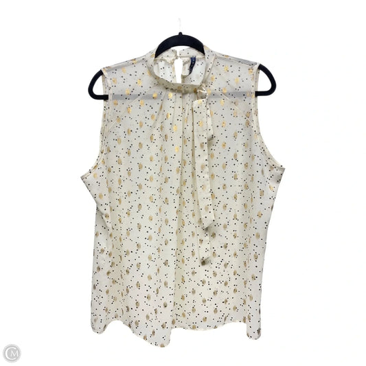 Blouse Sleeveless By LUNA RAE In Polkadot Pattern, Size: Xl