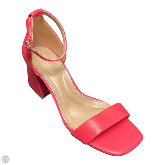 Sandals Heels Block By Kelly And Katie In Pink, Size: 9