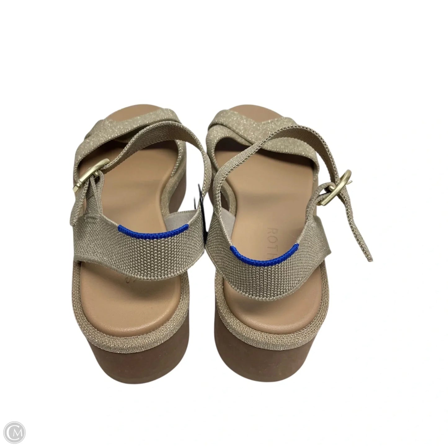 Sandals Heels Platform By Rothys In Gold, Size: 8.5