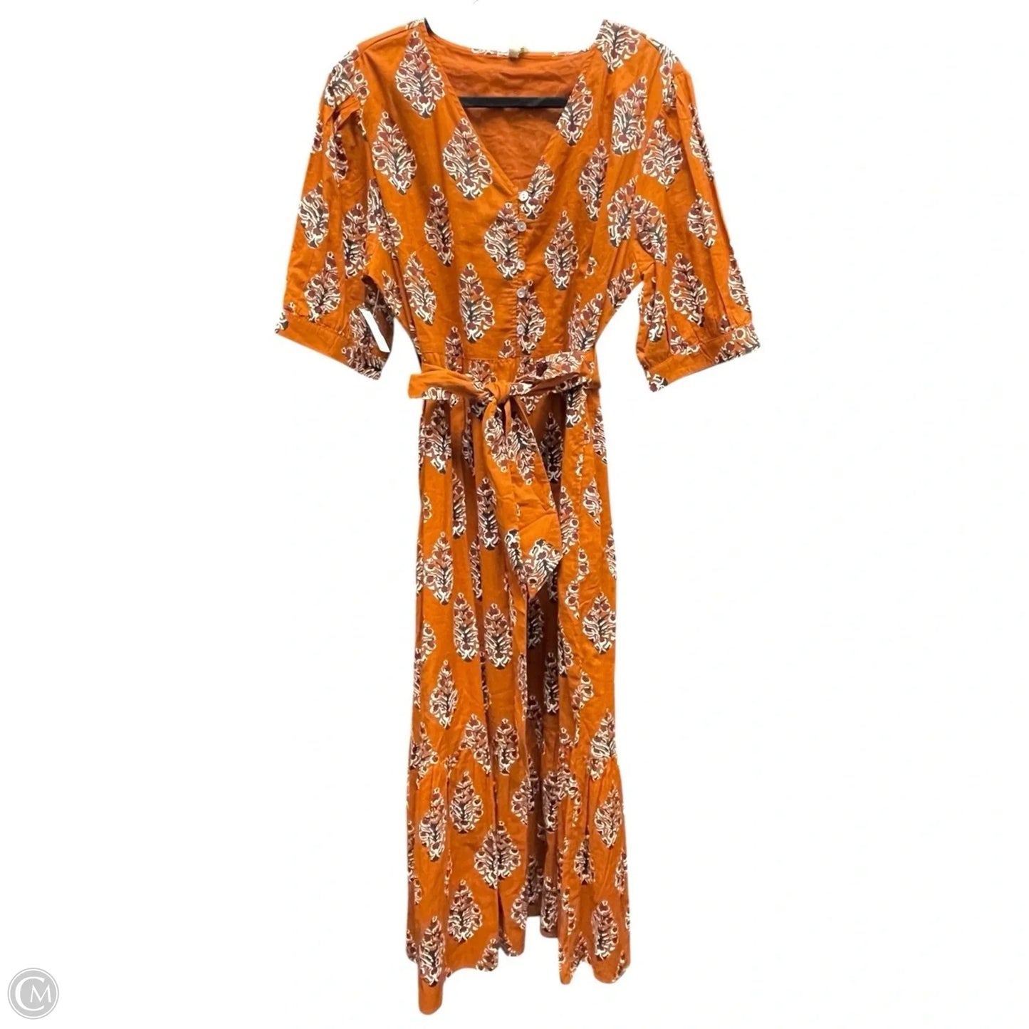 Dress Casual Midi By Uncle Frank In Floral Print, Size: L