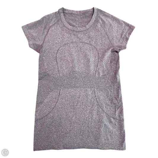 Athletic Top Short Sleeve By Lululemon In Purple, Size: 6