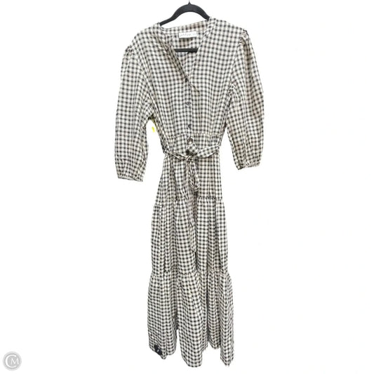 Dress Casual Midi By Petal & Pup In Plaid Pattern, Size: L