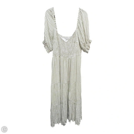 Dress Casual Midi By Abercrombie And Fitch In Checkered Pattern, Size: Xl