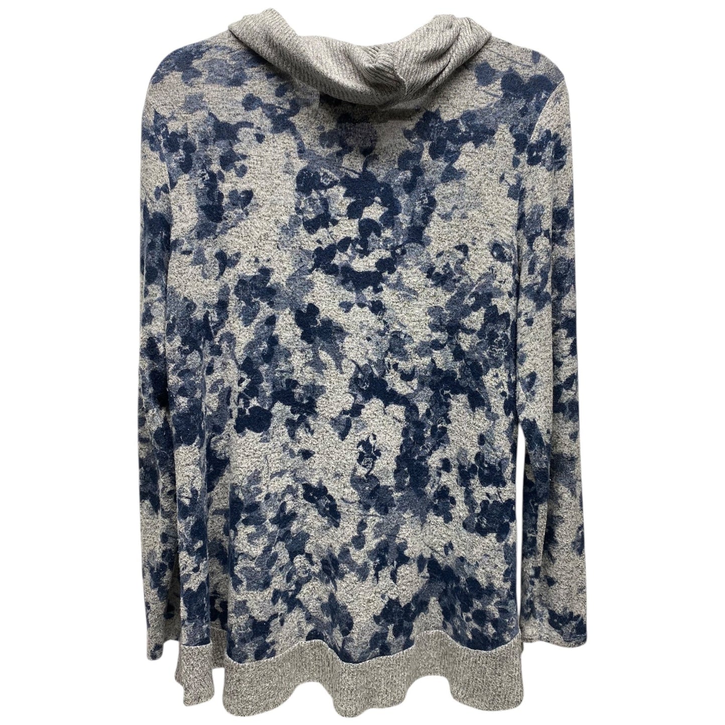 Top Long Sleeve By Cupio In Blue & Grey, Size: L