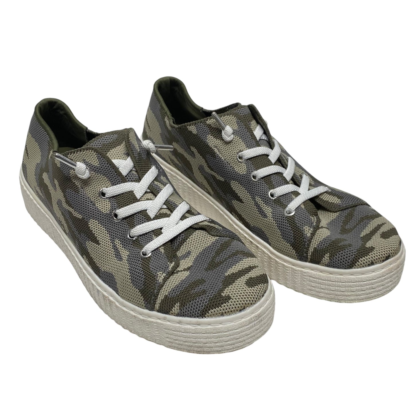 Shoes Athletic By Madden Nyc In Camouflage Print, Size: 10