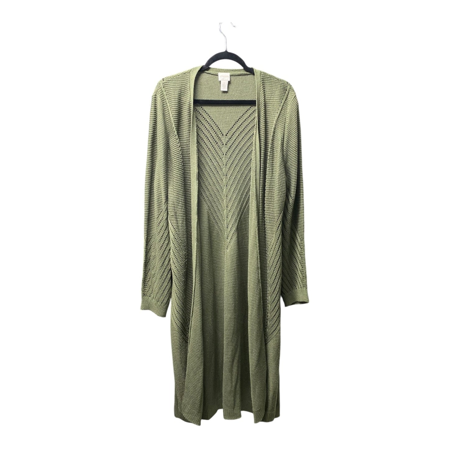 Cardigan By Chicos In Green, Size: L