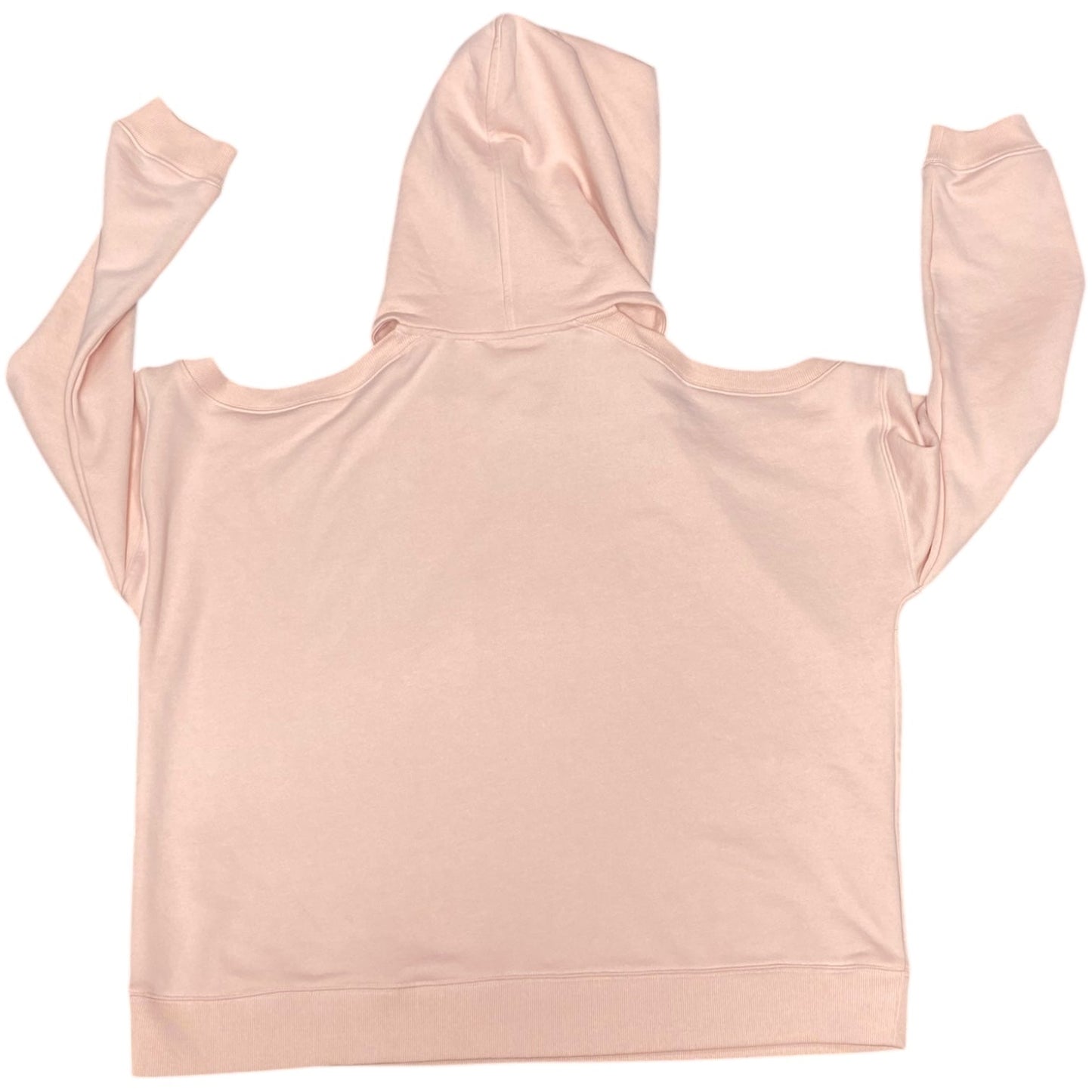 Athletic Sweatshirt Hoodie By Michael Kors In Pink, Size: Xl