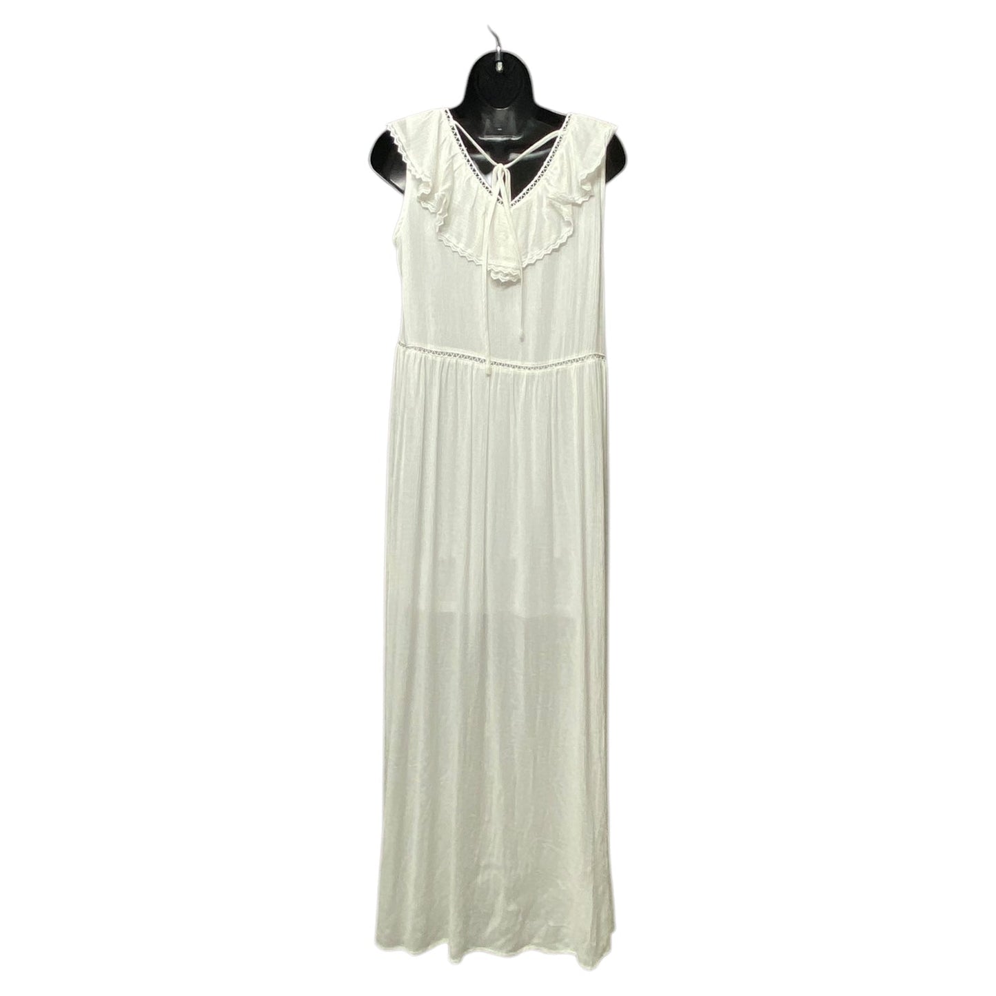 Dress Casual Maxi By Andree By Unit In White, Size: S