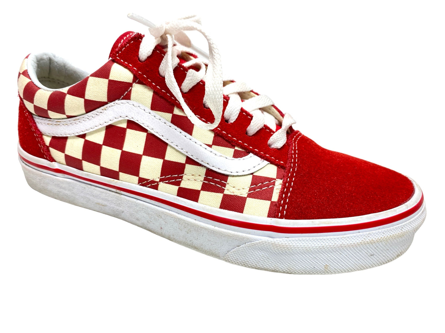 Shoes Athletic By Vans In Checkered Pattern, Size: 5.5