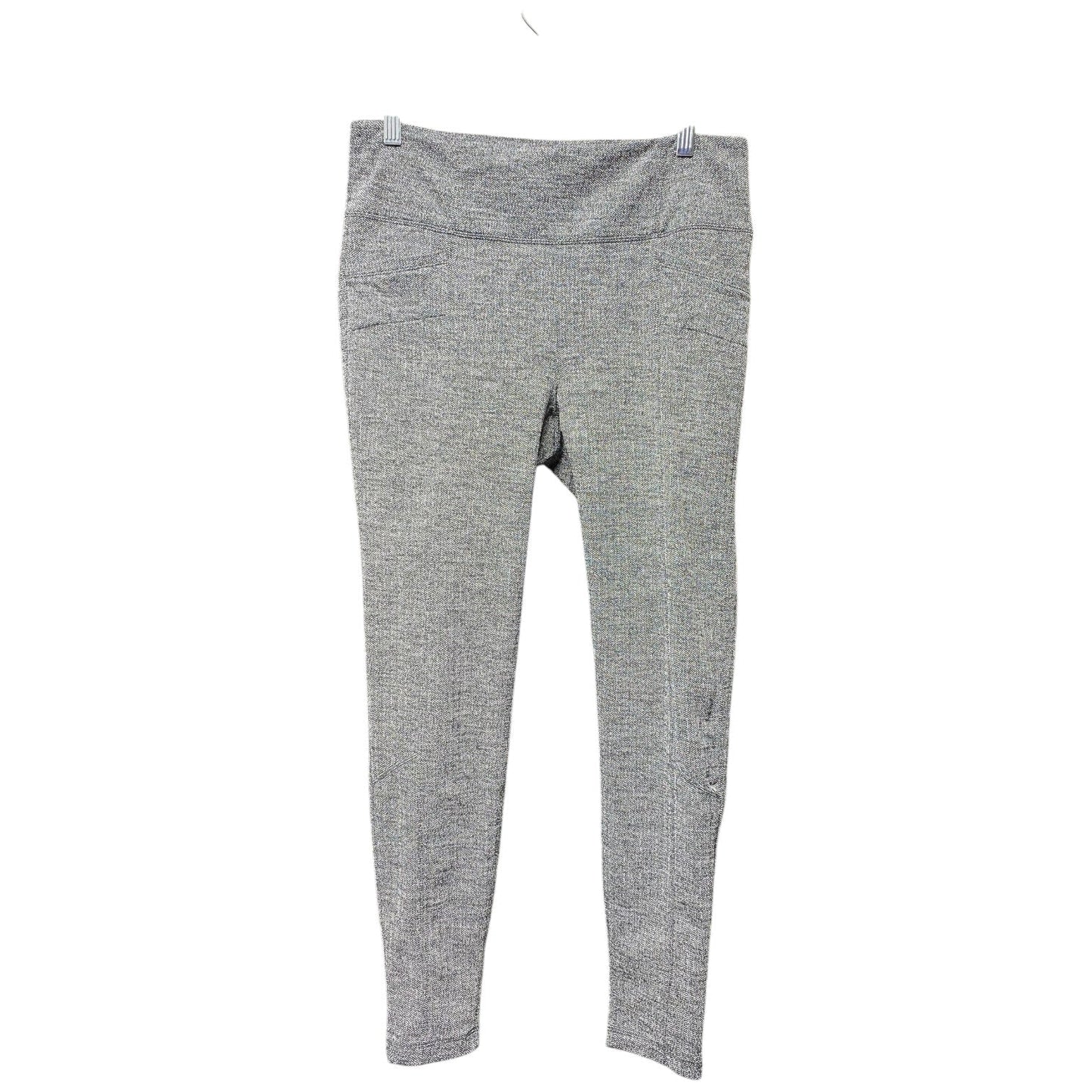 Athletic Leggings By Athleta In Grey, Size: L