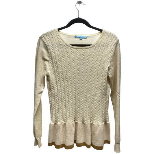 Sweater By Antonio Melani In Brown & Cream, Size: M