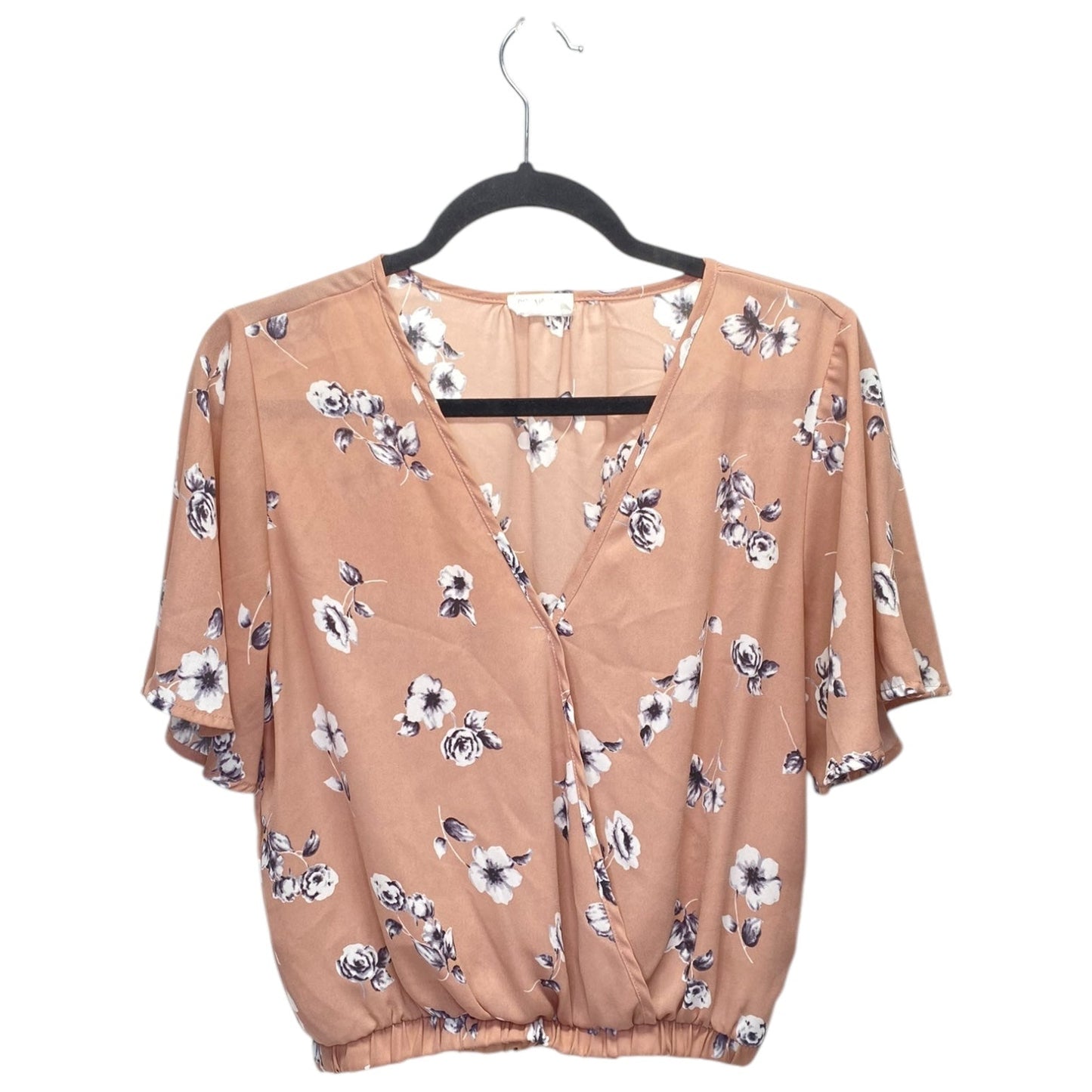 Top Short Sleeve By Sienna Sky In Floral Print, Size: M