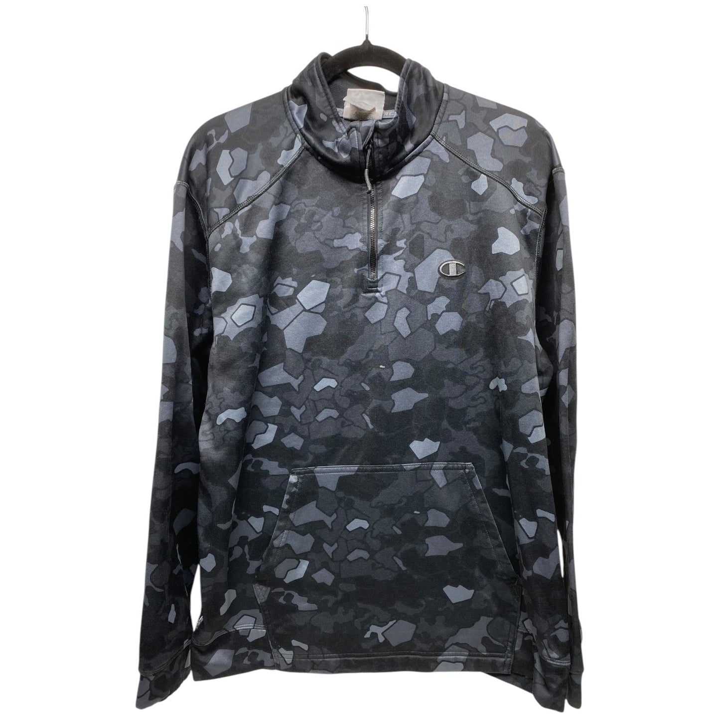 Sweatshirt Collar By Champion In Camouflage Print, Size: Xl