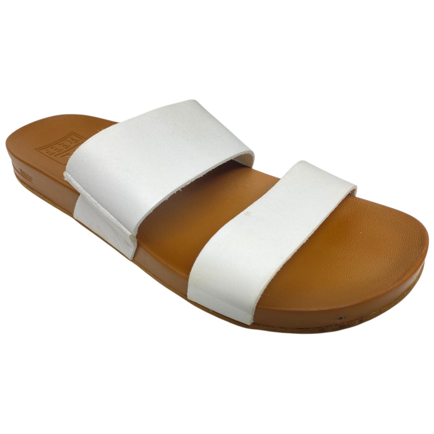 Sandals Flats By Reef In Brown & White, Size: 6.5