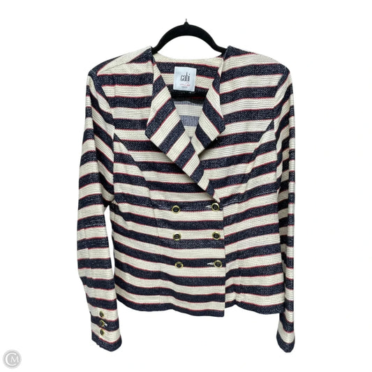 Blazer By Cabi In Striped Pattern, Size: M