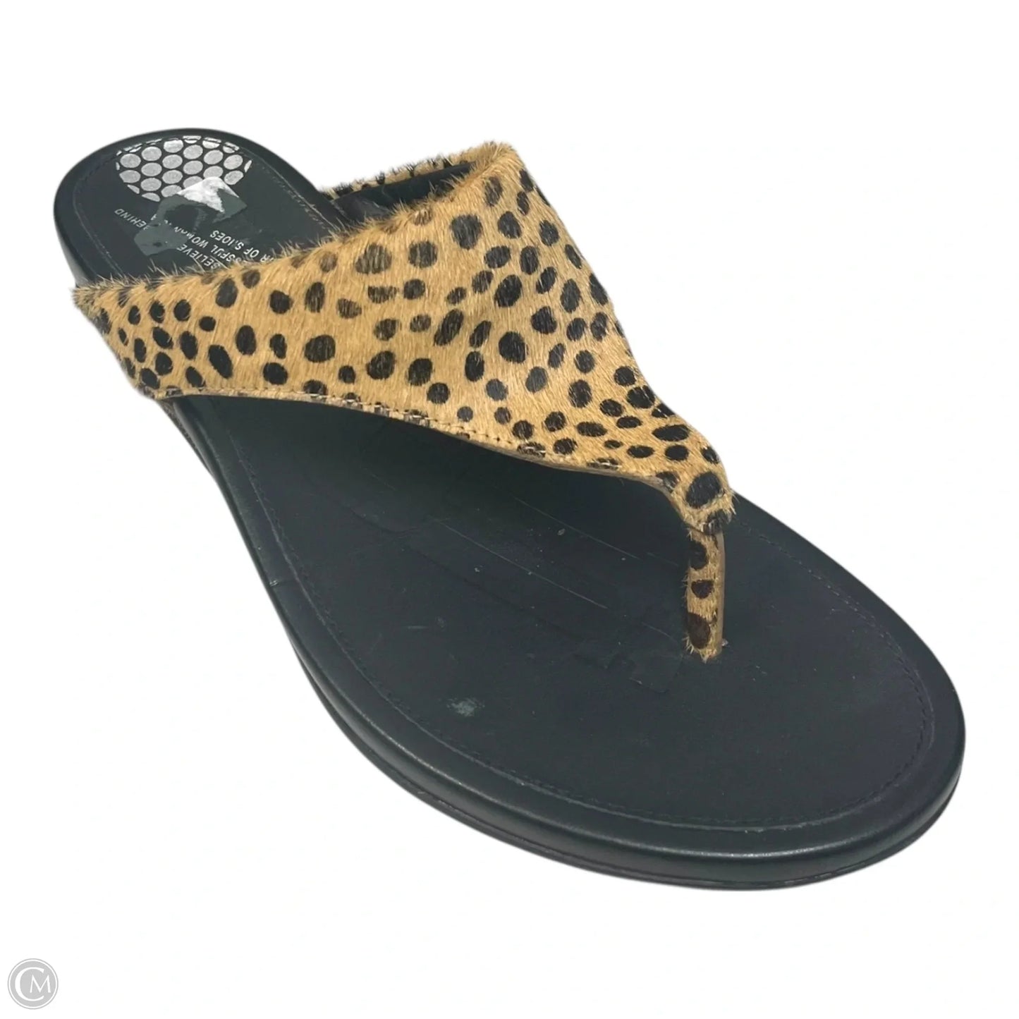 Sandals Flats By Fitflop In Animal Print, Size: 10.5
