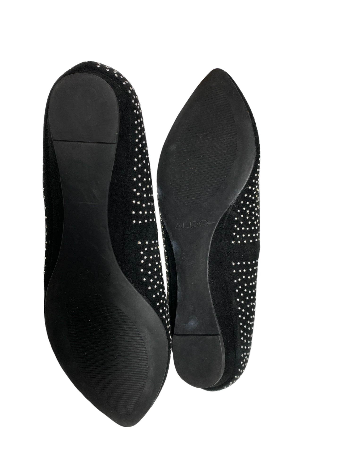 Black & Silver Shoes Flats Aldo, Size 7.5