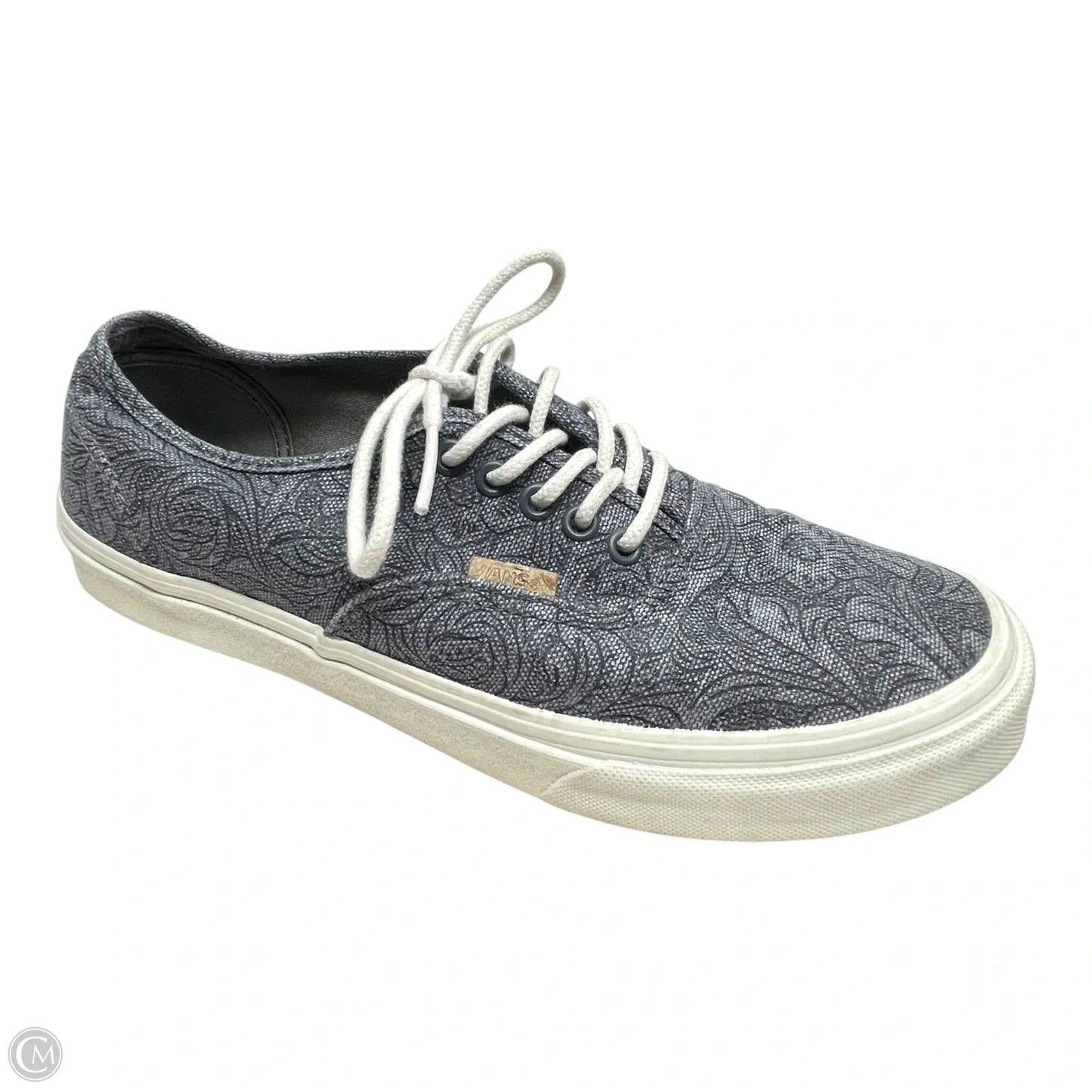 Shoes Flats By Vans In Grey, Size: 9.5