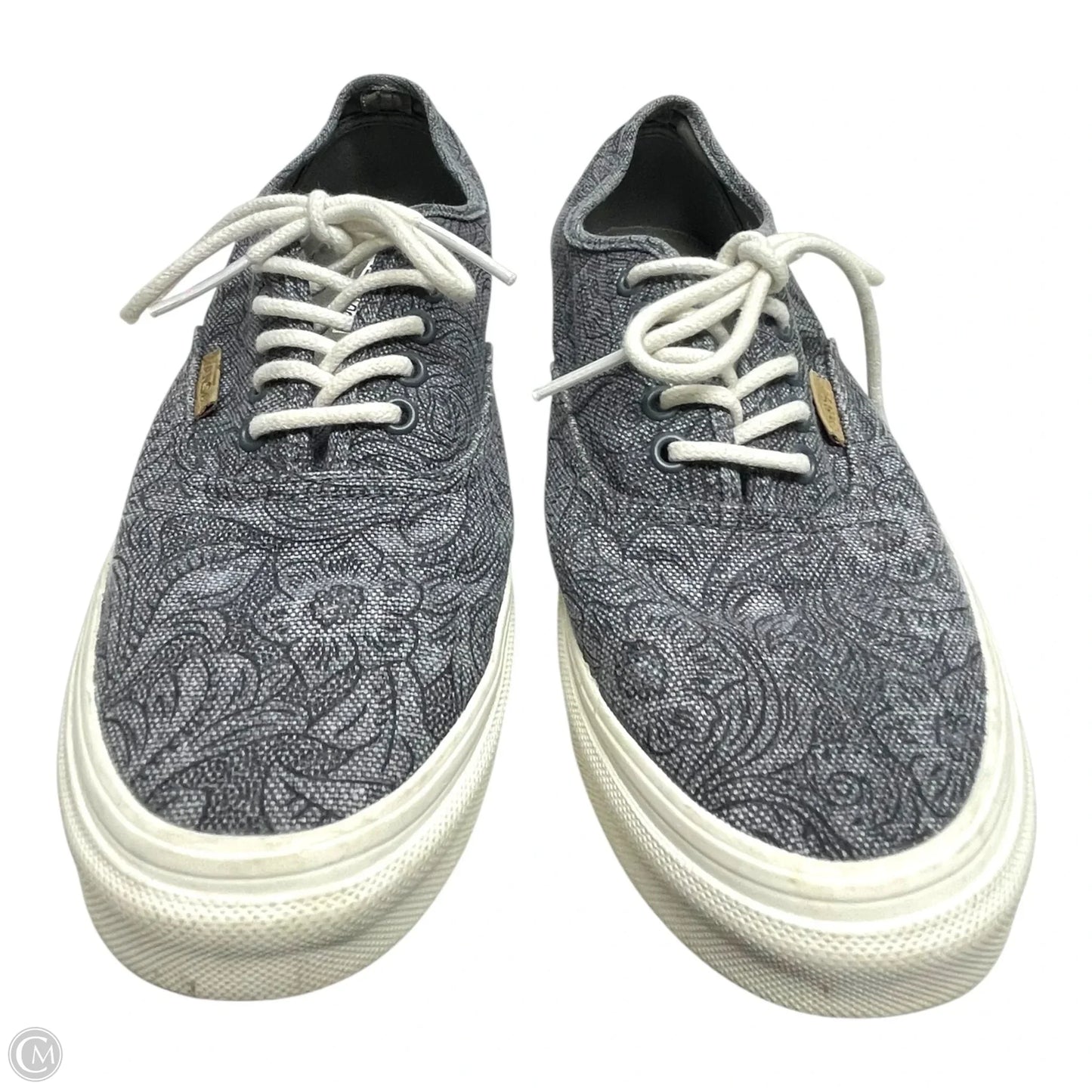 Shoes Flats By Vans In Grey, Size: 9.5