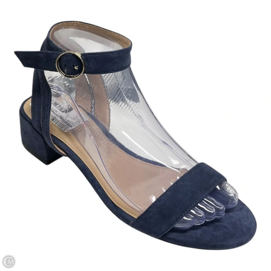 Sandals Heels Block By Antonio Melani In Navy, Size: 7