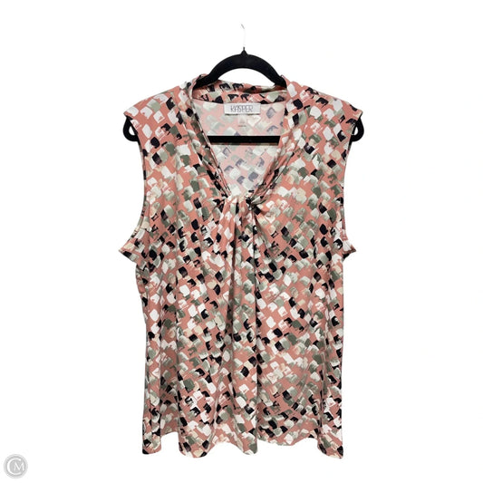 Top Sleeveless By Kasper In Mauve, Size: Xl