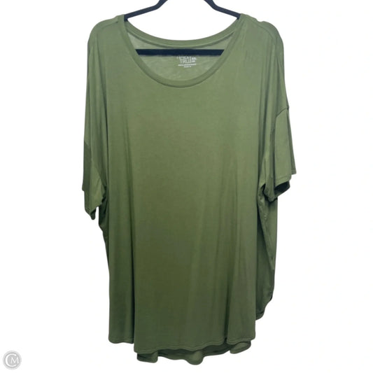 Top Short Sleeve Basic By Time And Tru In Green, Size: 2x