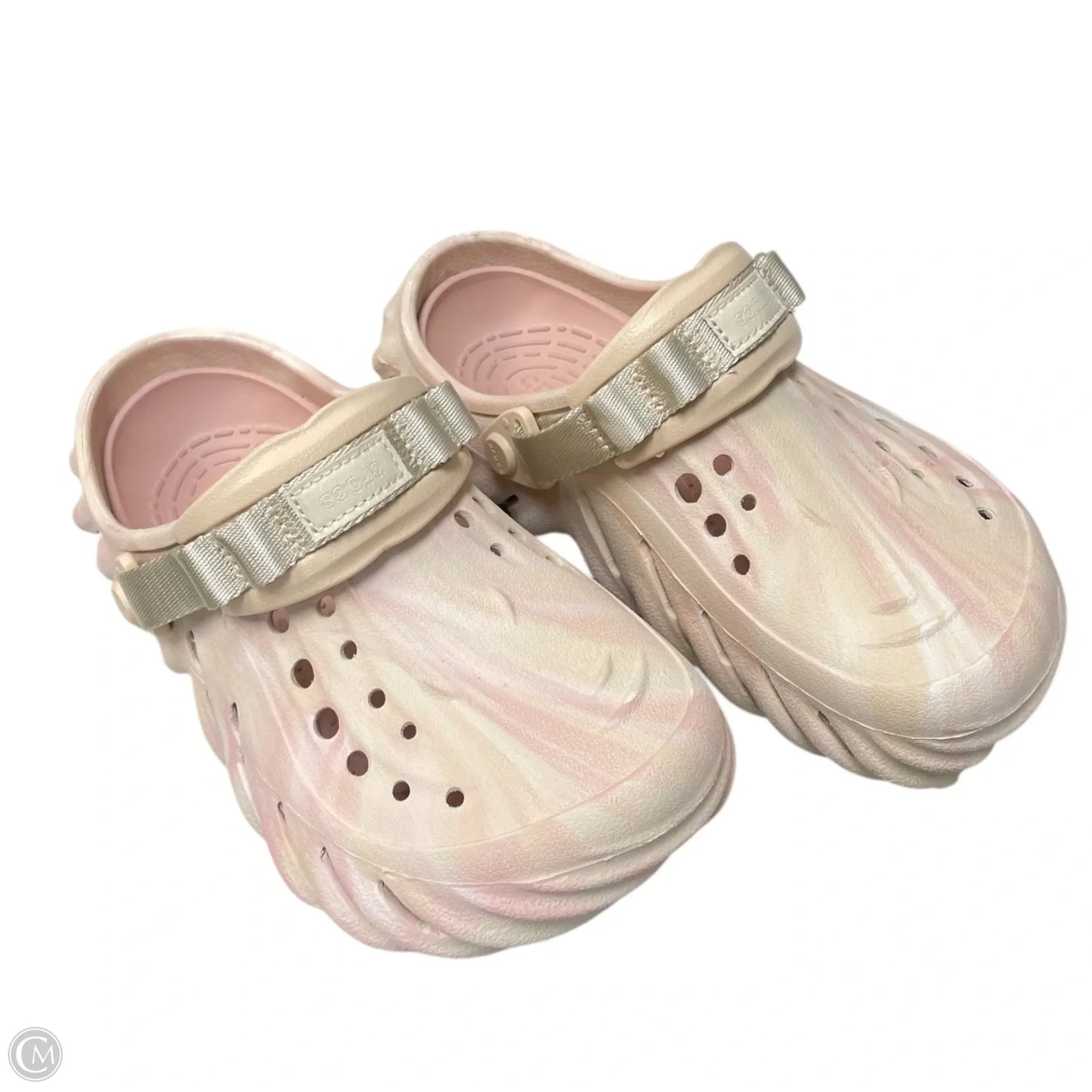 Shoes Flats By Crocs In Pink, Size: 7
