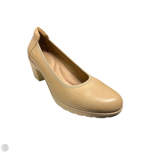 Shoes Heels Block By Dream Pairs In Tan, Size: 10