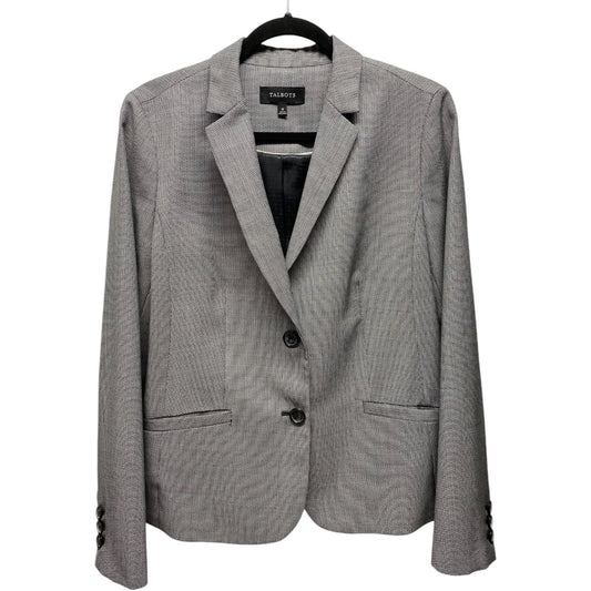 Blazer By Talbots In Black & Cream, Size: 12