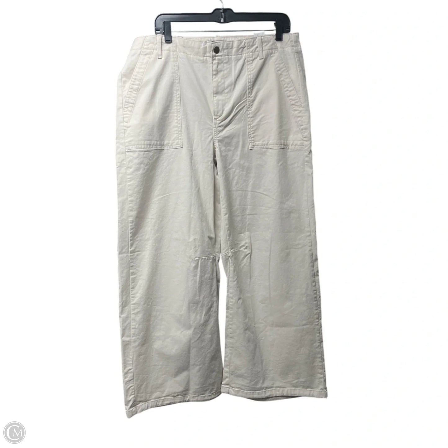 Pants Wide Leg By Banana Republic In Ivory, Size: 14