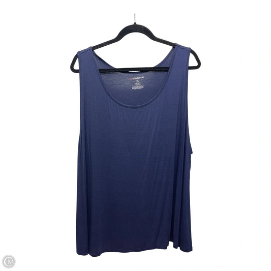 Tank Top By Liz Claiborne In Blue, Size: 3x
