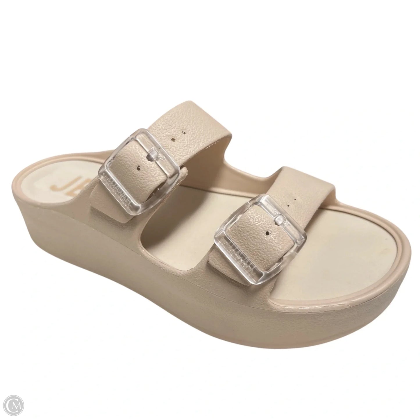 Sandals Heels Block By lemon jelly -  In Beige, Size: 6.5