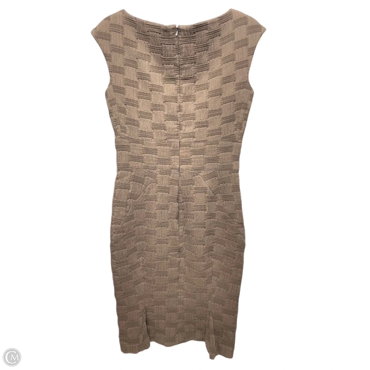 Dress Designer By Zac By Zac Posen In Brown, Size: 4