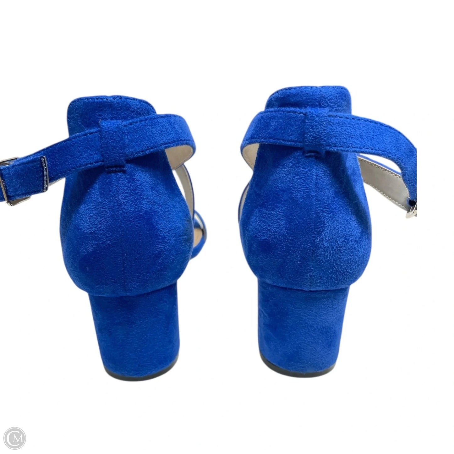 Shoes Heels Block By Herstyle In Blue, Size: 7