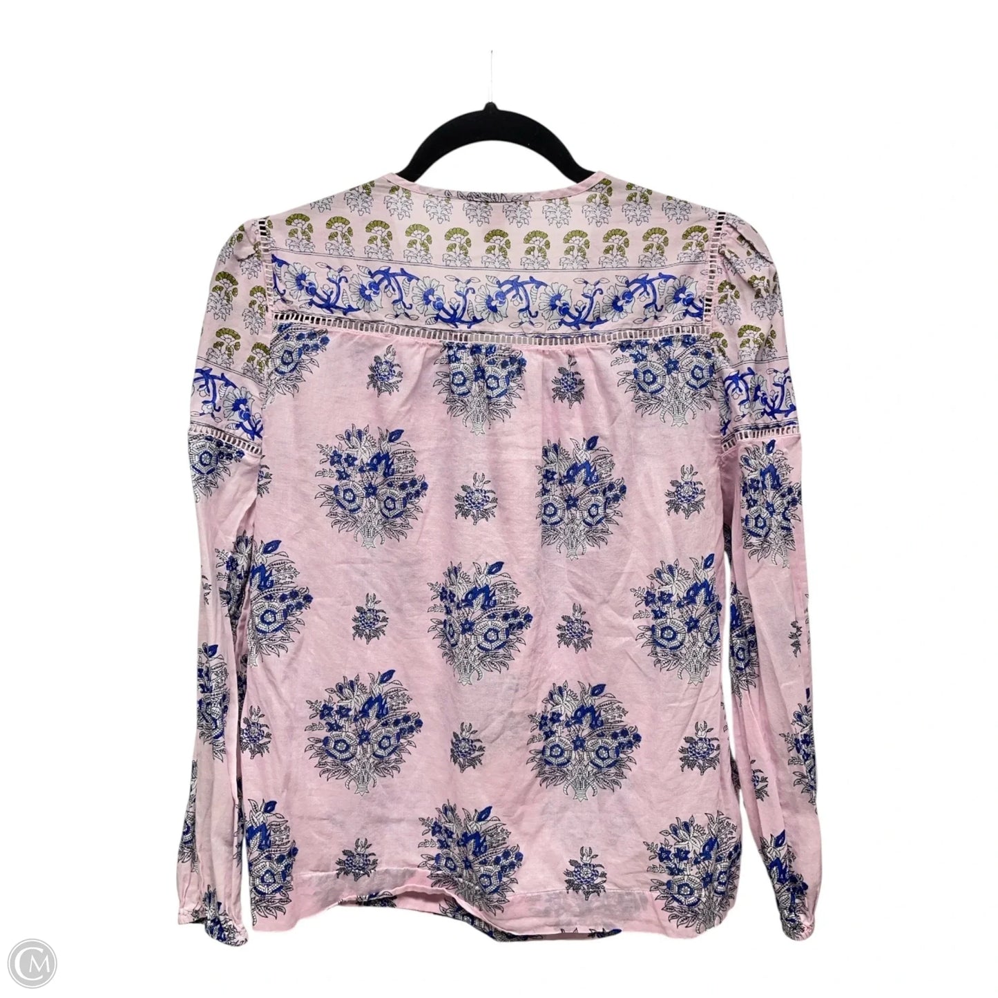 Top Long Sleeve By Point Sur In Blue & Pink, Size: Xs